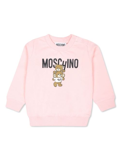 Felpa neonata con orsetti MOSCHINO BABY | MUF05JLCA1450209